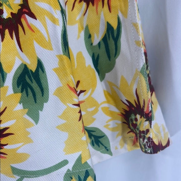 American Apparel Yellow Brown Mini Skirt Size Medium - Picture 4 of 9